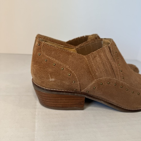 Crown‎ Vintage Women's Boots Bootie size 9 M Kavita Western Shoe Studded Brown - Picture 3 of 9